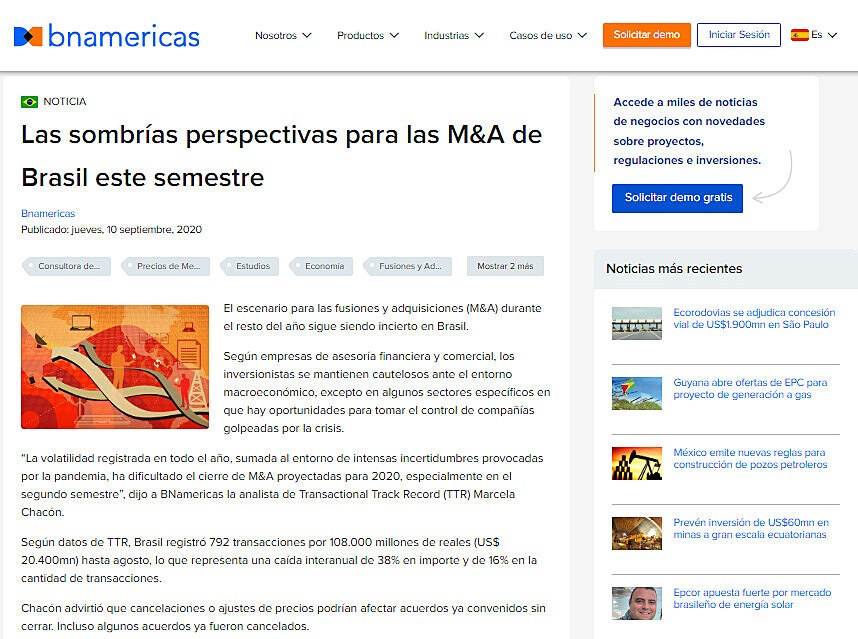 Las sombras perspectivas para las M&A de Brasil este semestre